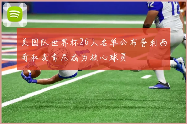 美国队世界杯26人名单公布普利西奇和麦肯尼成为核心球员