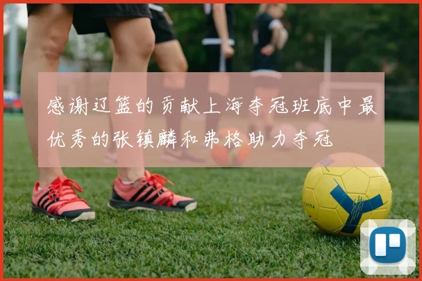 感谢辽篮的贡献上海夺冠班底中最优秀的张镇麟和弗格助力夺冠